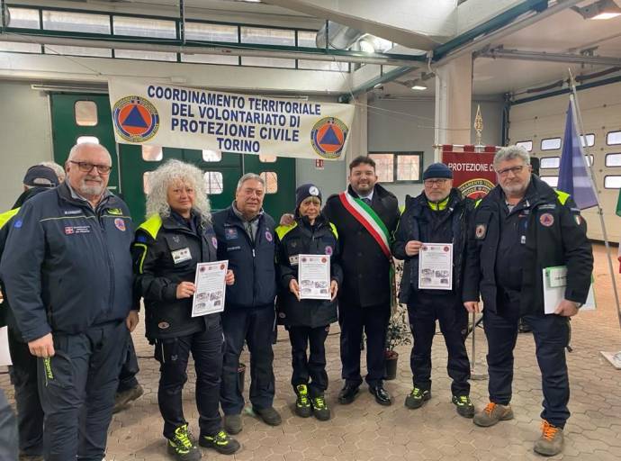 Tra i 237 volontari del Coordinamento territoriale di Torino, intervenuti nelle emergenze anche la PC di Volpiano